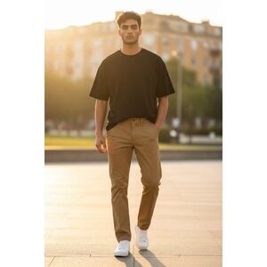 prAna Brion Pants II 28x34 Mens Tan Standard Fit Recycled Nylon Stretch Tech